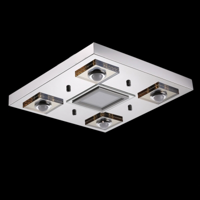 Contemporary Style LED Island Light Features Square Steel Base Creating Grand Addition to Your Home Decor