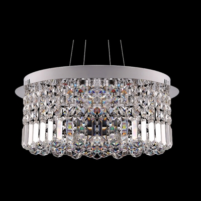 Crystal Prisms Shade Large Pendant Light Shine with Brilliant Cluster of Crystal Balls