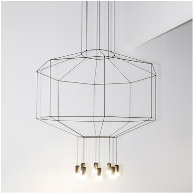 Exclusive Offer Octagonal Wire Long Pendant with 8 Lights