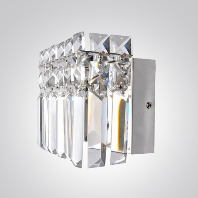 Glimmering Barth Wall  Light Adorned with Hand Cut Crystals Mkes Great Addition to Your Home.