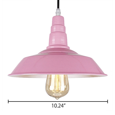 Pink Barn Style Pendant Lighting