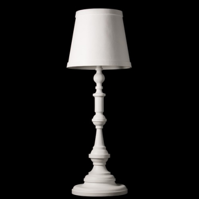 Simple Nature White Modern Designer Shaded Table Lamp