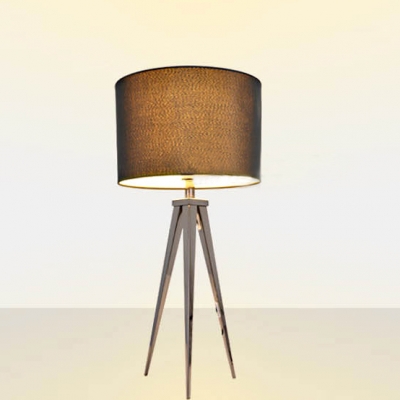 27.9”High Drum Shade and Tripod Based Designer Floor Lamps