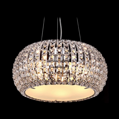 Brilliant Design Round Crystal Large Pendant Lights Embedded by Glittering Crystal Beads