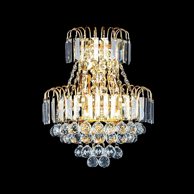 European Style and Graceful Sensibilities Shine Through Crystal Wall Sconce