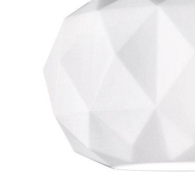 Round Diamond Shaped Glass Mini Pendant Light