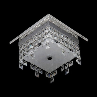 Square Cube Sparkling Clear Crystals 7