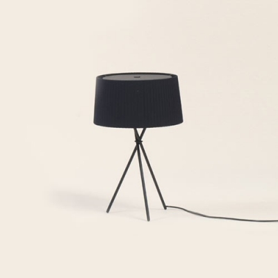 Tripod Base Design Elegantly Drum Shaded Designer Floor Lamp