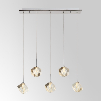 Distinctive Chic Design 24'' Wide Crystal Multi Light Pendant Made Glamorous Embellishment to Your Home Decor