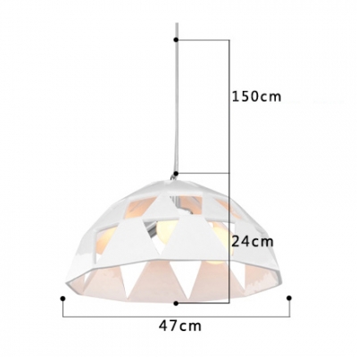 Dome Downward Resin Suspension Light Three Light