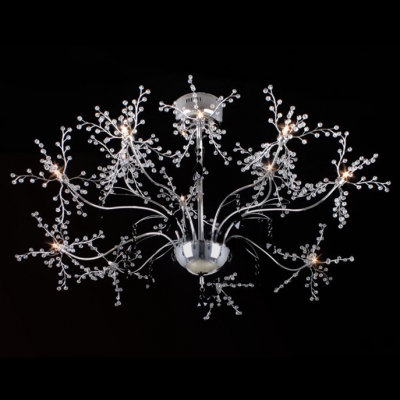 Finely Designer Crystal Balls and Metal Branches Whimsical 23.6