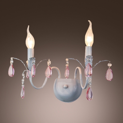 Give Your Wall Delicate Accent with this Hand-cut Crystal Wall Sconce.