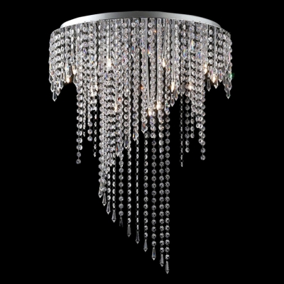 Glittering Clear Crystal Beaded Strands Curtain 21.6