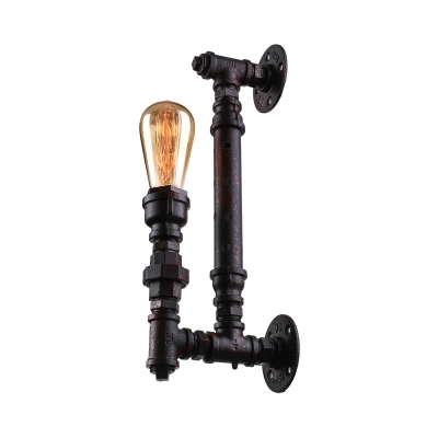Torch Single Light Wall Sconce in Rust 16
