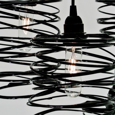 Spiral Nest Miulto-light Pendant by Designer Lighting