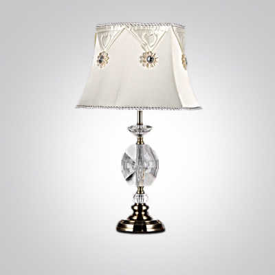 Bright and Gleaming Table Lamp Look with Beautiful Crystal Details and Gold Finish Base