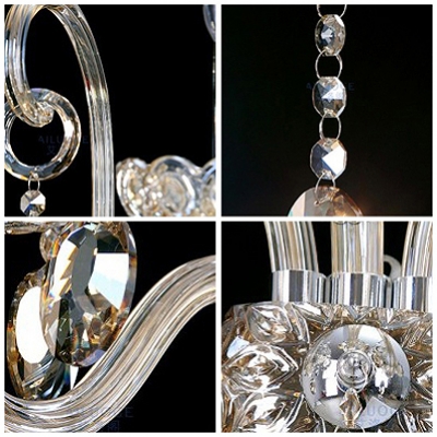 Dramatic Unique Design Offers Glamourour Embelishment to Delightful Single Light Crystal Wall Sconce