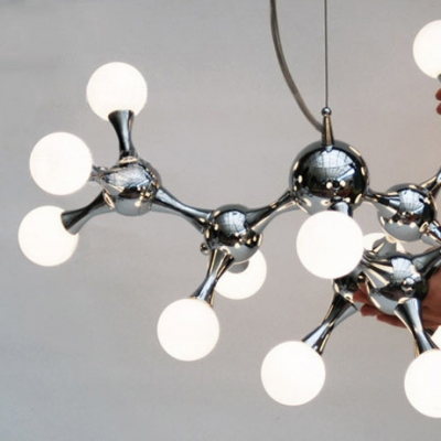 Modern DNA Chrome Pendant Light 15-light