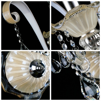 Stunning Two Candelabra Fixture Illuminate 16'' High Exquisite  Crystal Wall Sconce