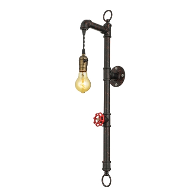 24'' H Pipe Hanging LED Wall Sconce
