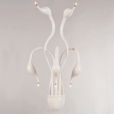 Whimsical Design Five Lights LED Modern Swan Wall Sconce