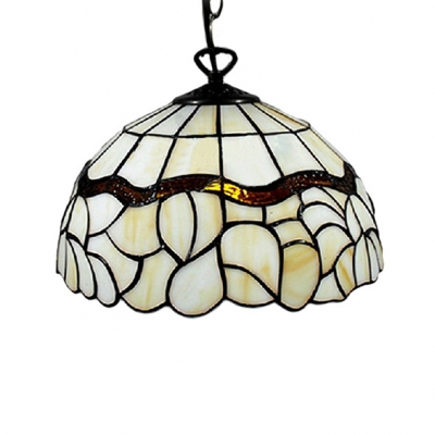 12 Inch Width Tiffany Style Vintage Shade Mini Pendant Light