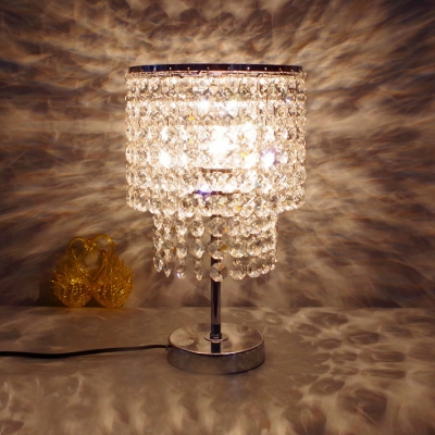 Breathe New Llight into Tired Room with Stylish Crystal Beads Table Lamp