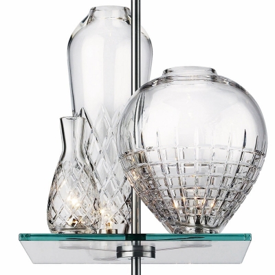 Brilliant Design Three Etched Glass Vase Designer Pendant Lighting