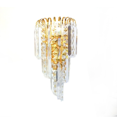 Contemporary Style and Sensibilities Shine Through Crystal Wall Sconce.