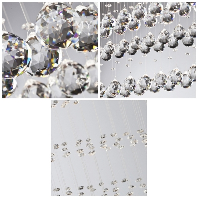 Finely Hand Cut Crystal Spheres and Droplets 19.6