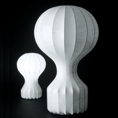 Standing Gourd Shape Table Lamp in Silk