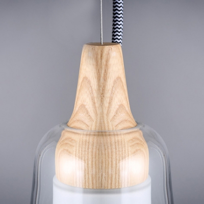 Three Sizes Clear  Glass Modern Concise Pendant Light