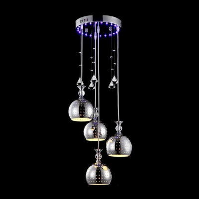 

Dainty Contemporary Multi-Light Pendant Light Adorned with Delicate Sphere Decoration and Beautiful Crystal Teardrops