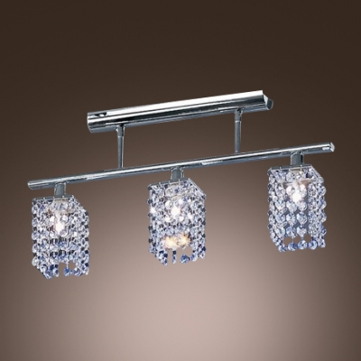 Elegant Chrome and Crystal Pendant Light  Perfect Choice for Over Kitchen or Rectangular Dining Table