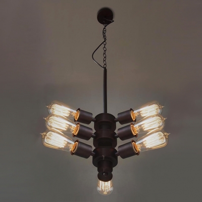 Flexible Sputnik Bulb Style Industrial LED Pendant with 9 Lights