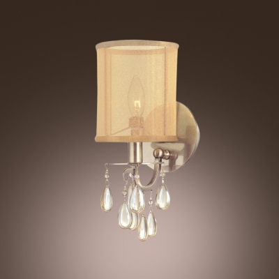 Grand Bold Wall Sconce Makes Stunning Statement and Smooth Clear Crystals Shine