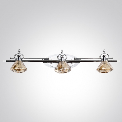 Refresh Your Bathroom Lighting with Glistening Contemporary Bath Light Finished in Chrome
