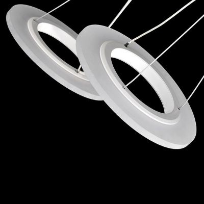 Three Lights LED Ring Modern Multi-light Pendant Lighting