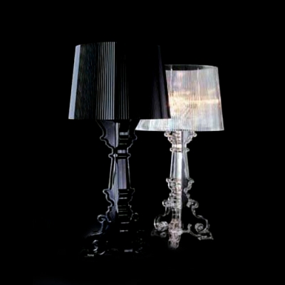 Polycarbonate Table Lamp Black/Clear