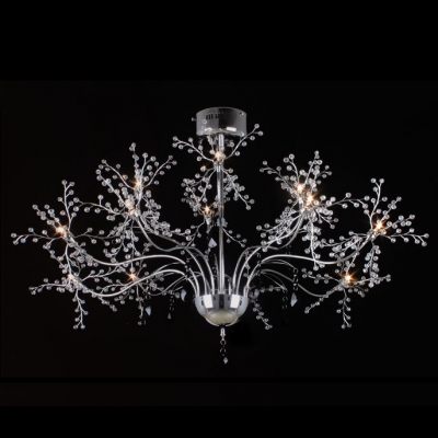 Finely Designer Crystal Balls and Metal Branches Whimsical 23.6