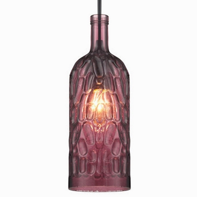 Glass Bottle Shape Industrial Colored LOFT Chandelier Pendant