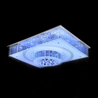 

Majestic and Charming LED Crystal Flush Mount Shine with Crystal Diamond Droplets