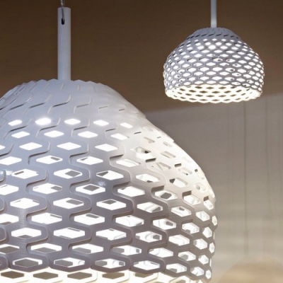 Lattice Polycarbonate Pendant Light