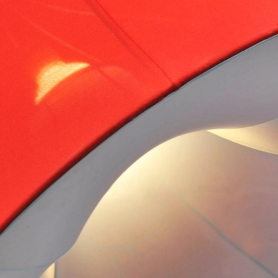 31.5”Wide Elastic Fabric Umbrella Designer Style Large Pendant Light