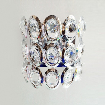 Confident Wall Sconce Thrills Sparkle of Hand-cut Crystal
