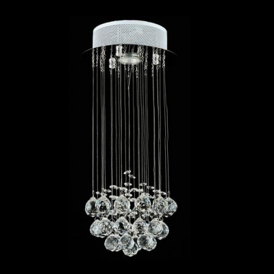 Crystal Shower Chandelier Suspended Cluster of Stunning Crystal Balls