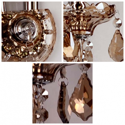 Elegant Gleaming Crystal Embraces Sparkling Unparalled Two Light Wall Sconce
