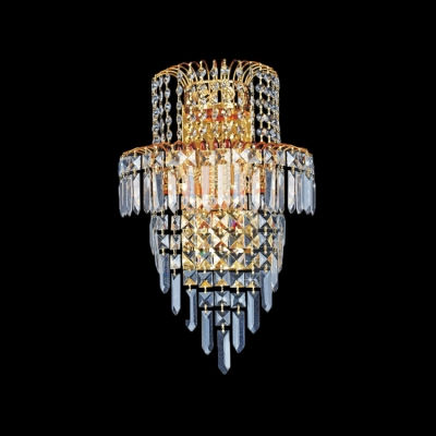 Lavish Wall Sconce Offers Stunning Statement with Strands of Crystal Beads