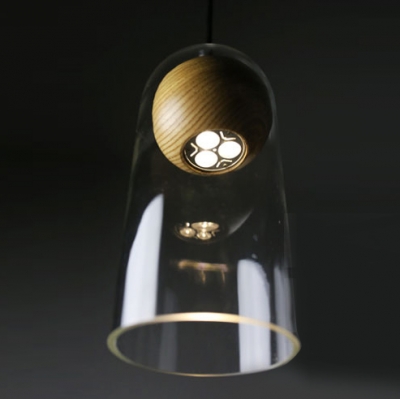 Long Shape Clear Glass Mini Pendant Light