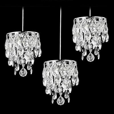 Magnificent Multi-Light Ceiling Light Fixture Completed with Elegant Clear Crystal Beads and Ball Creating Grand Decoration to Your Decor